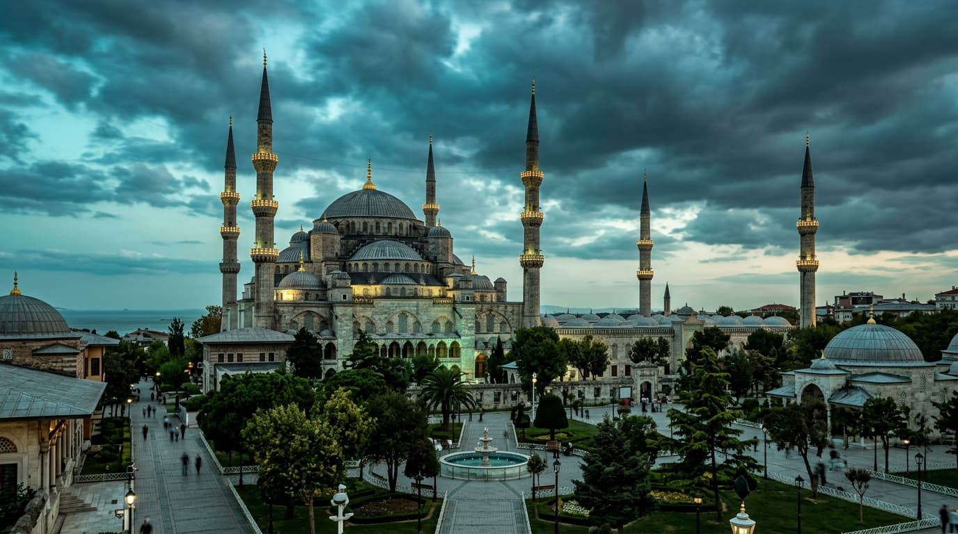 Majestic Islamic Architecture Domes